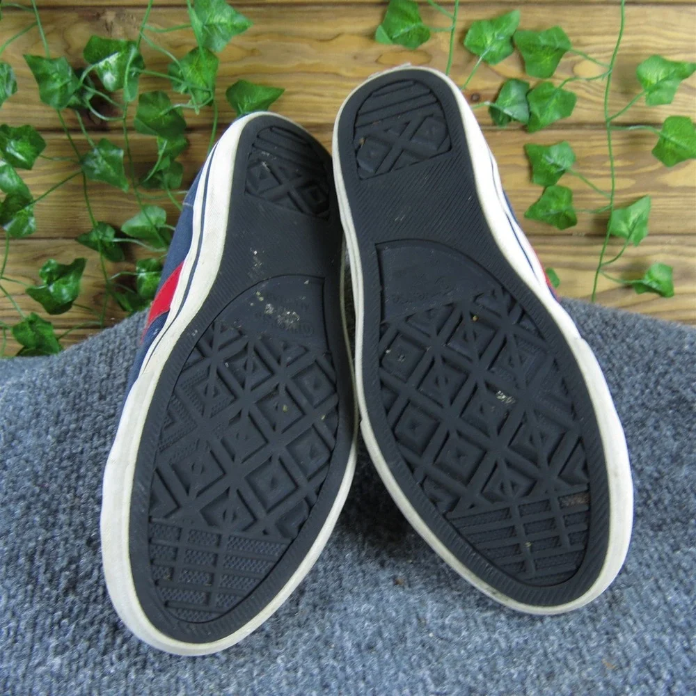 Converse Sneaker‎ Mid Boys Y 6 Medium Athletic Blue Fabric Hook & Loop